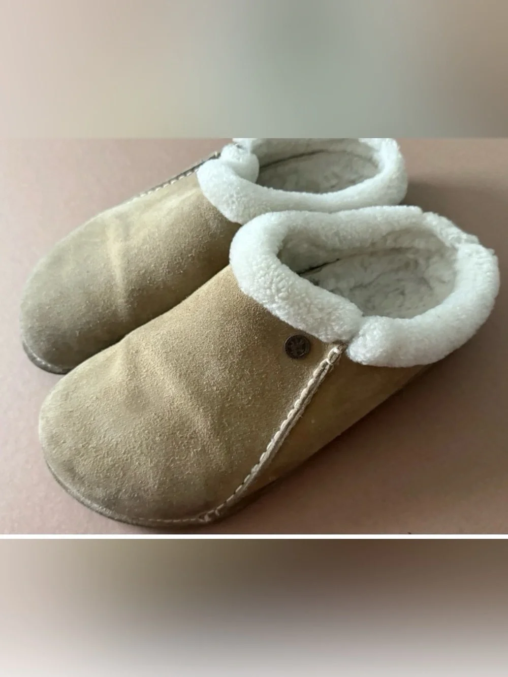 Birkenstock Zermatt Premium Clogs Slippers Shearling Size 42/ M9 /L11 Mink Suede